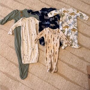 Assorted 0-3 month One Pieces Set